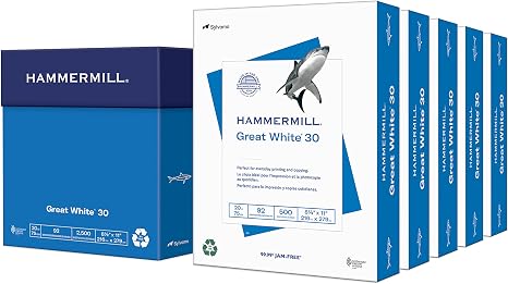 Hammermill Printer Paper, Recycled Paper 5 Ream