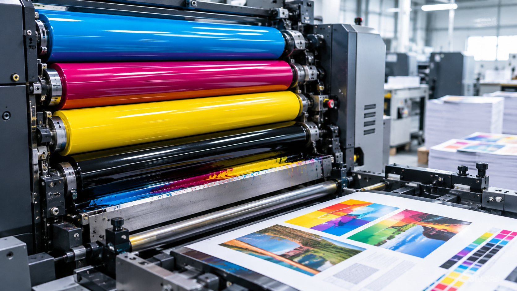 Printing inks and modern printing press